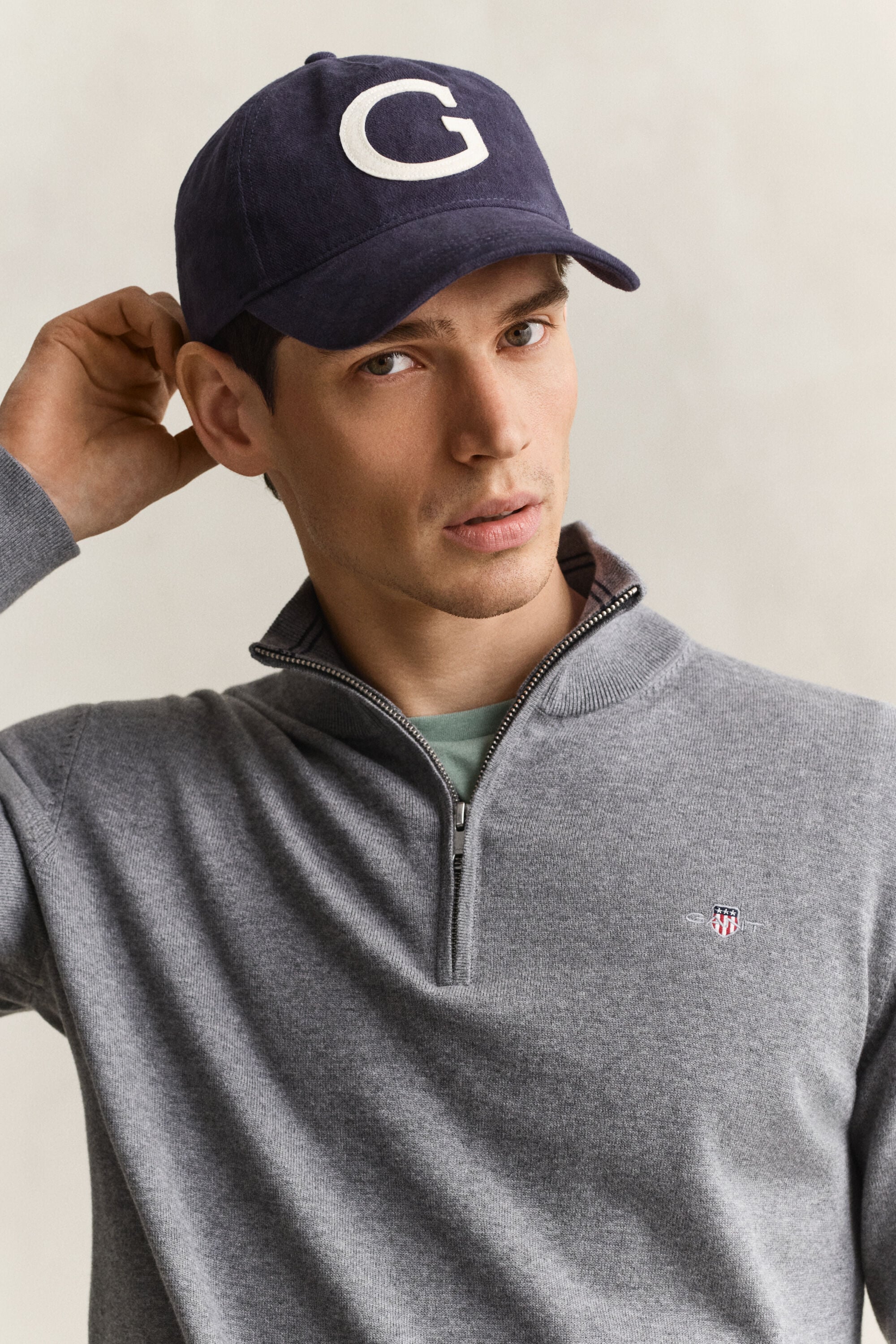 Classic Cotton Half-Zip Sweater