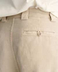 Pleated Cotton Linen Chinos