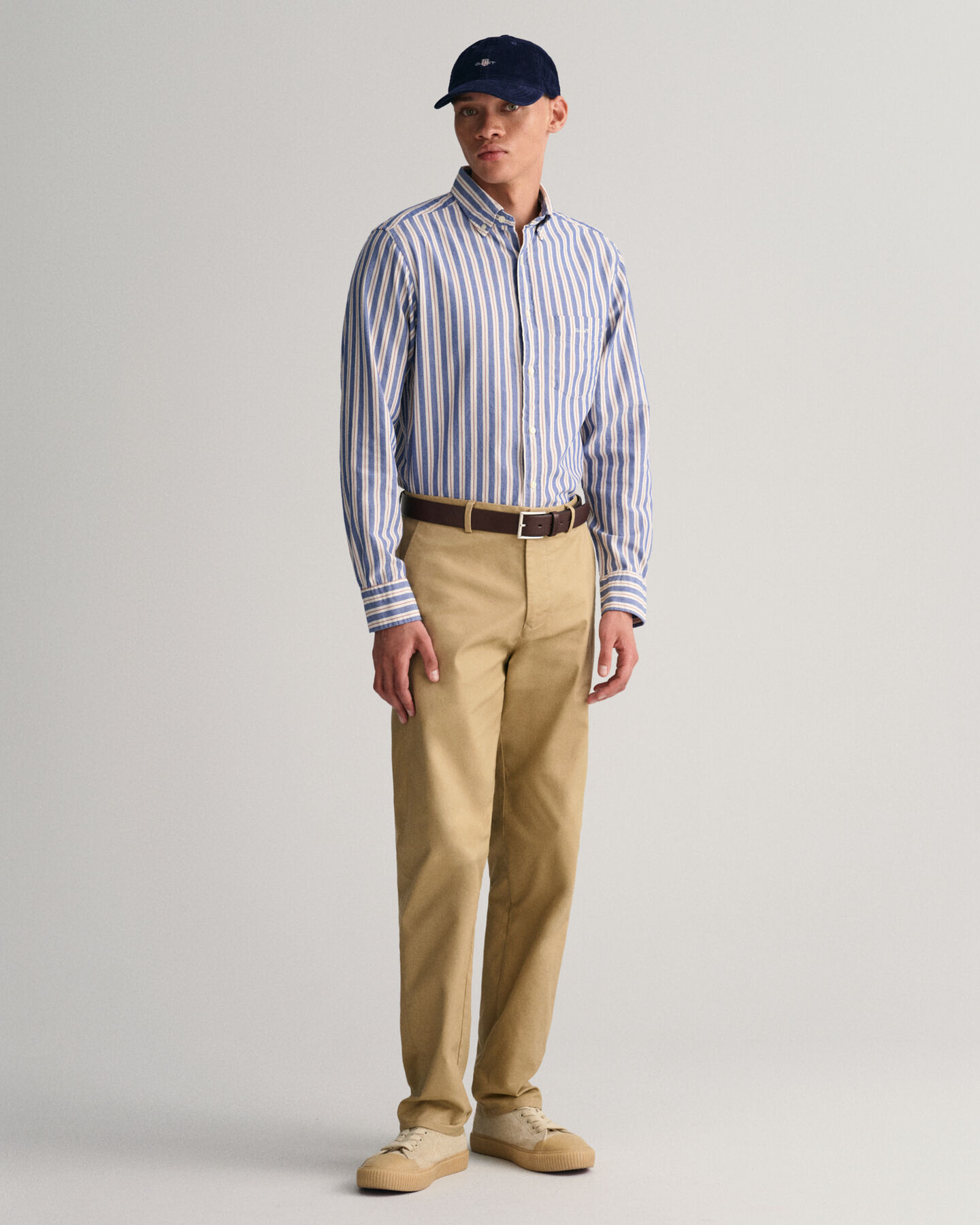 Regular Fit Striped Archive Oxford Shirt