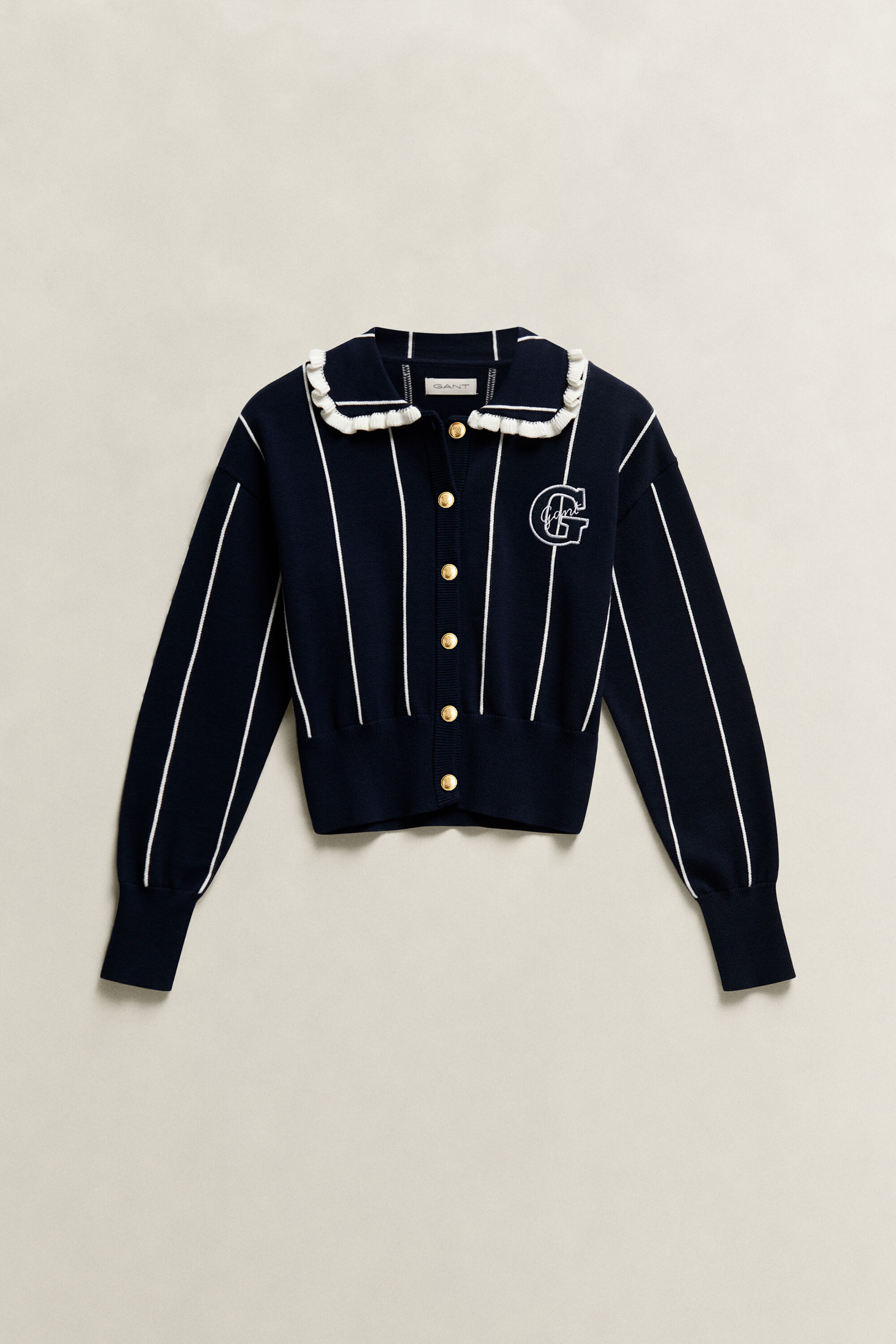 Teen Girls Striped Cardigan