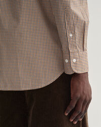 Regular Fit Poplin Micro Gingham Shirt