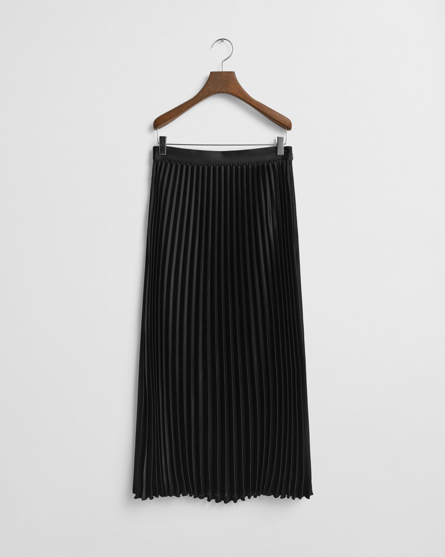 Pleated Sateen Skirt