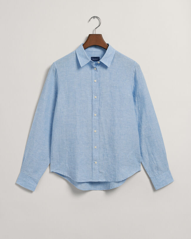 Regular Fit Linen Chambray Shirt