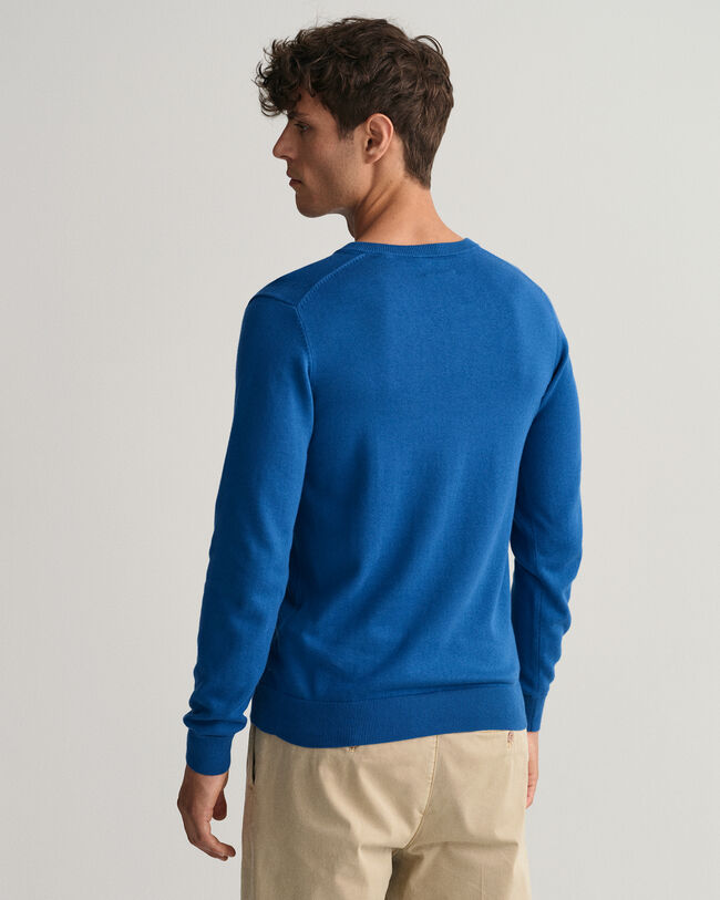 Classic Cotton V-Neck Sweater