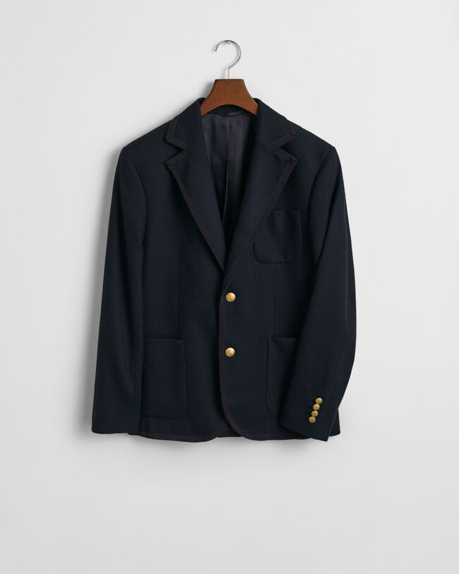 Slim Fit Cotton Wool Club Blazer