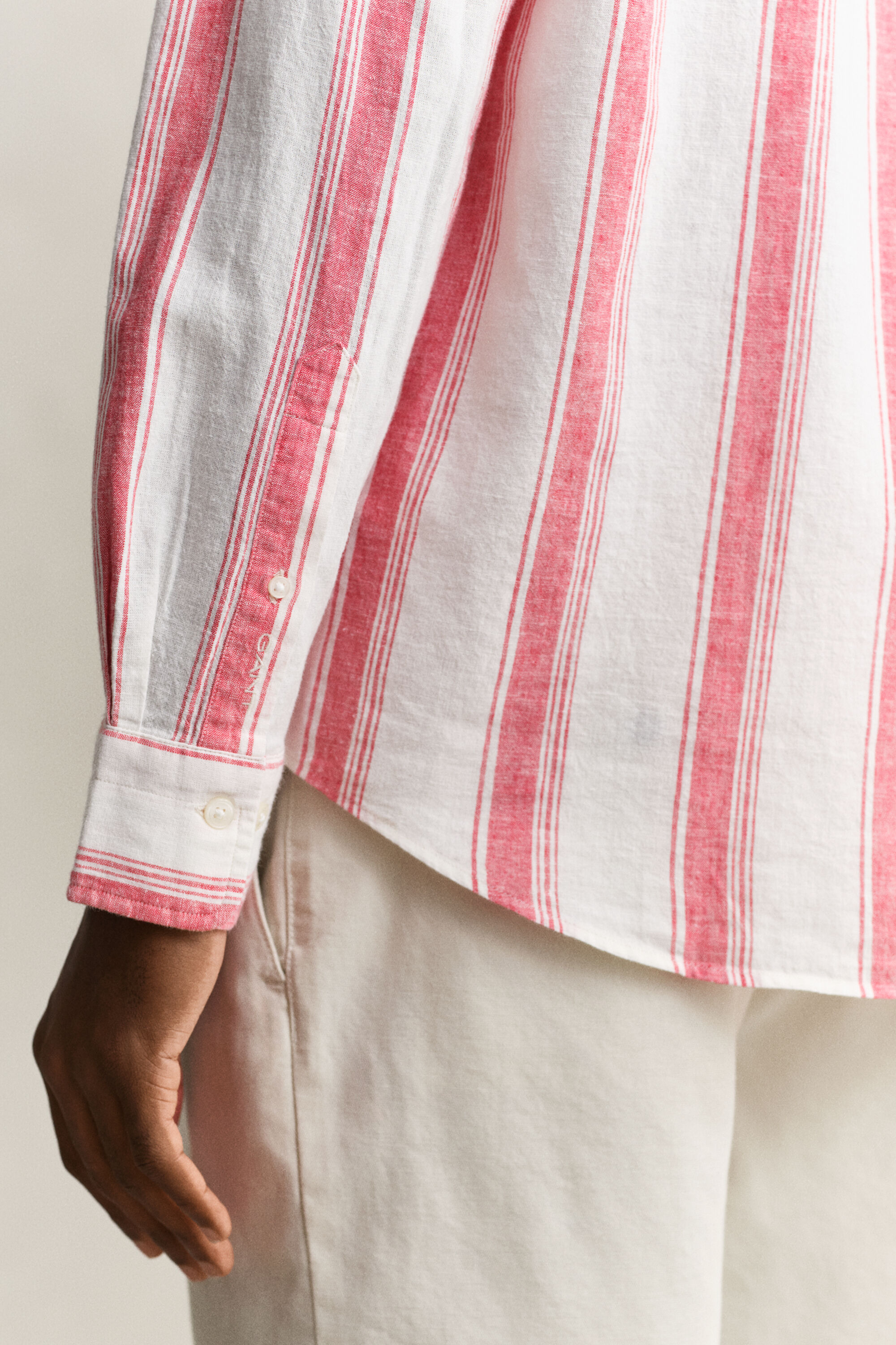 Striped Linen Blend Shirt