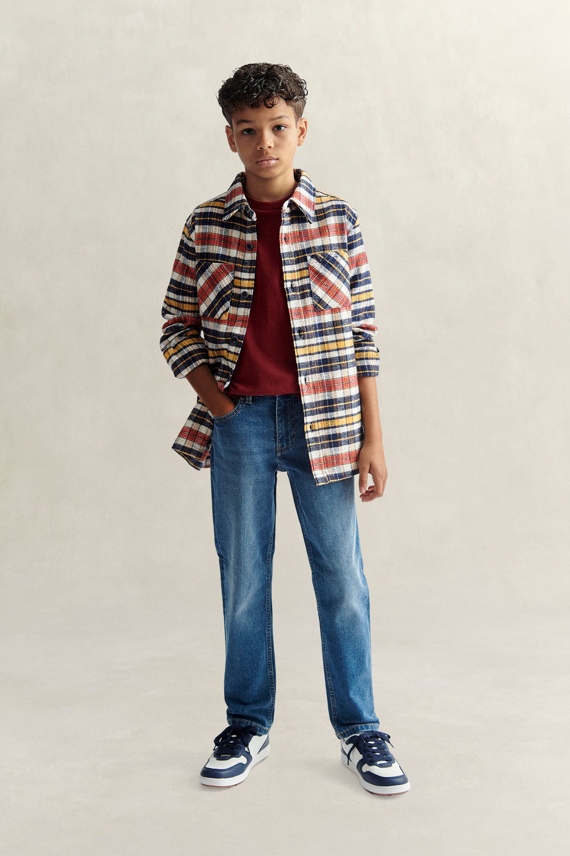 Teen Boys Checked Overshirt