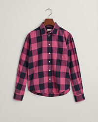 Teen Girls Relaxed Fit Checked Shirt