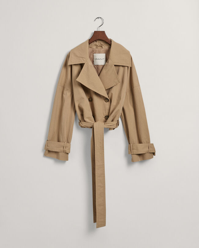 Cropped Trench Jacket