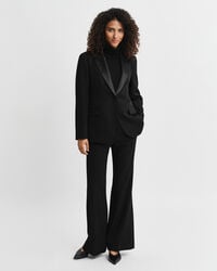 Regular Fit Wool Blend Tuxedo Blazer