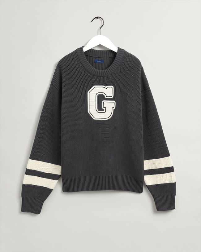 Teen Boys Collegiate Crew Neck Sweater