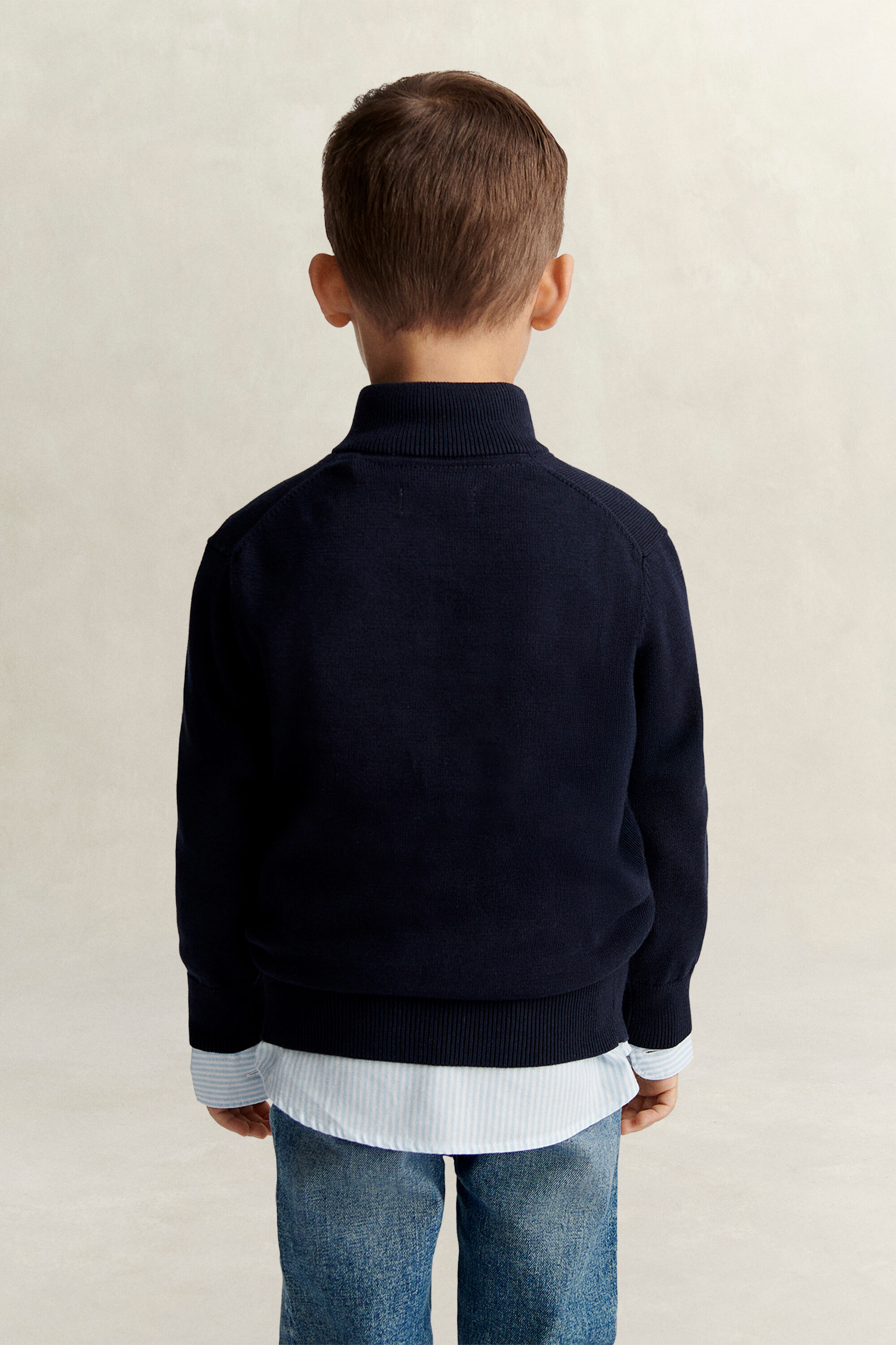 Boys Shield Half-Zip Sweater