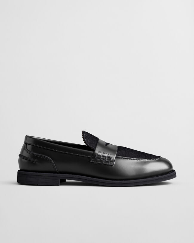 Gracelyn Fur Leather Loafers