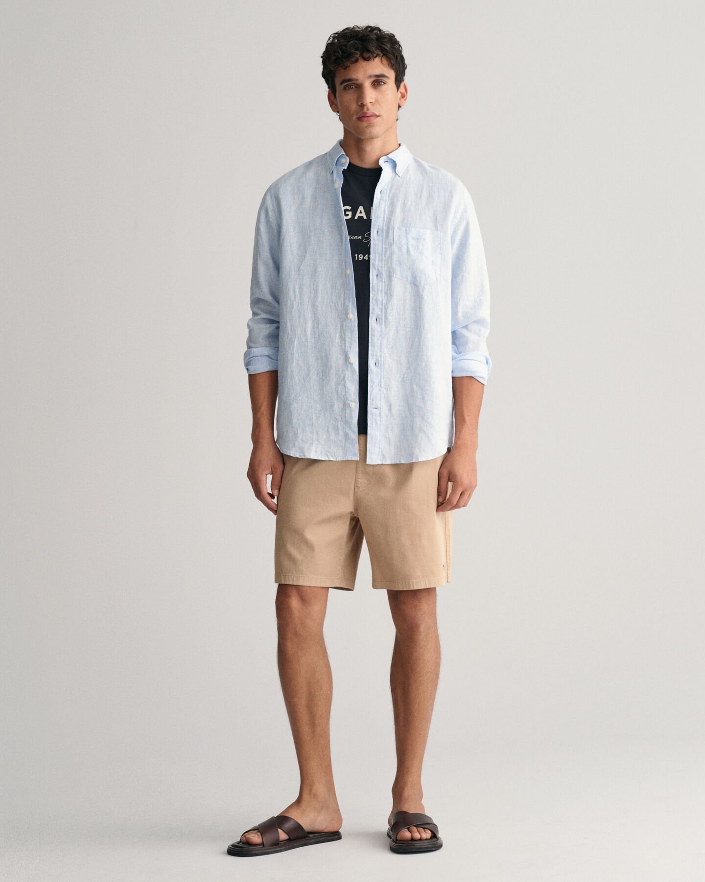 Regular Fit Striped Linen Shirt