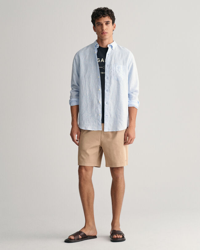 Regular Fit Striped Linen Shirt