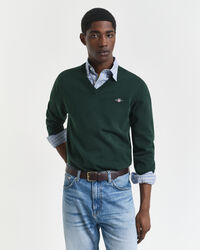 Classic Cotton V-Neck Sweater