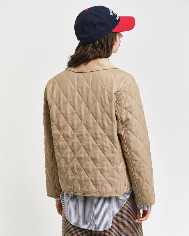 Quilted Corduroy Detailed Jacket