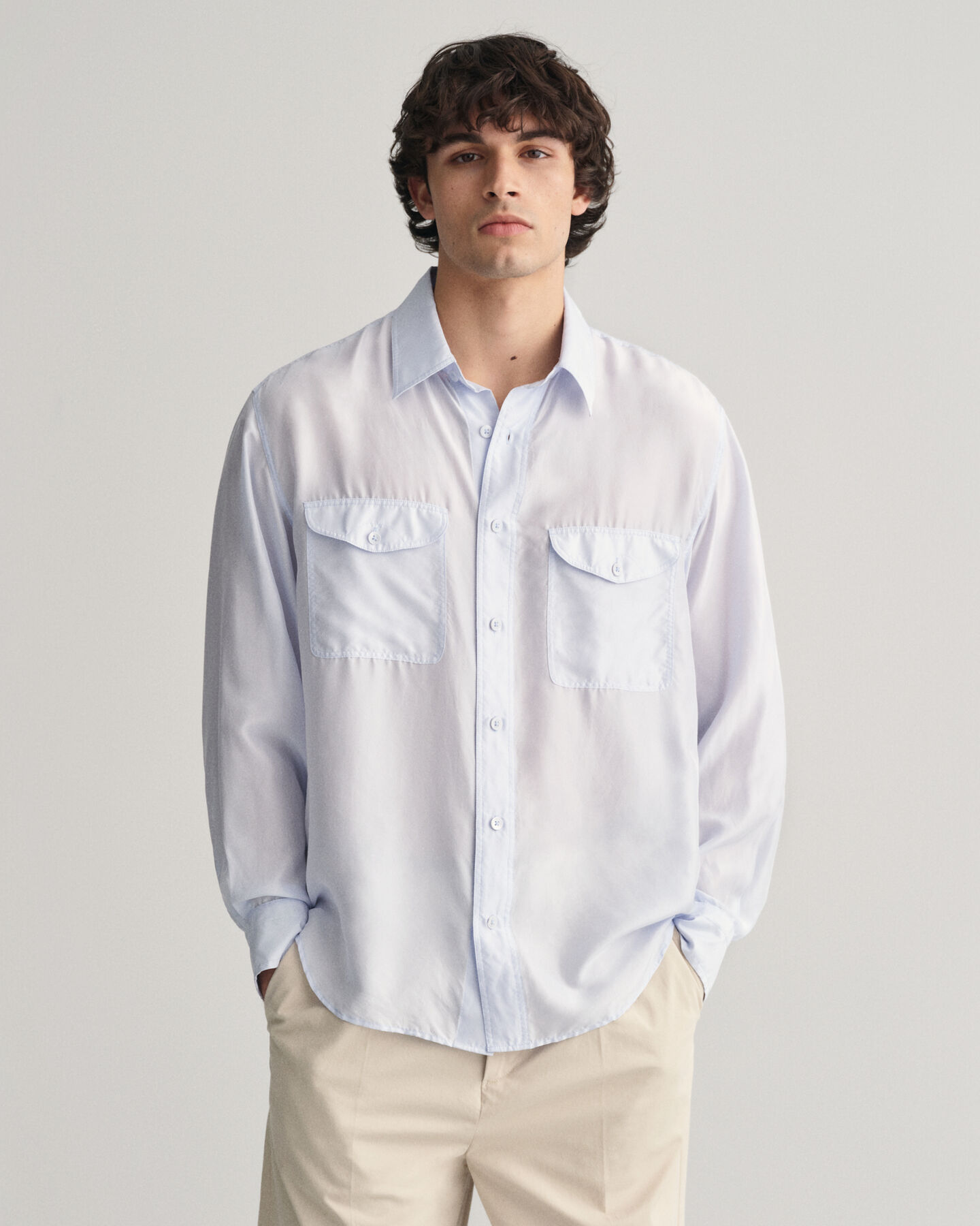 Relaxed Fit Silk Shirt