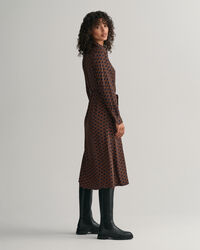 Slim Fit Geometric Shirt Dress