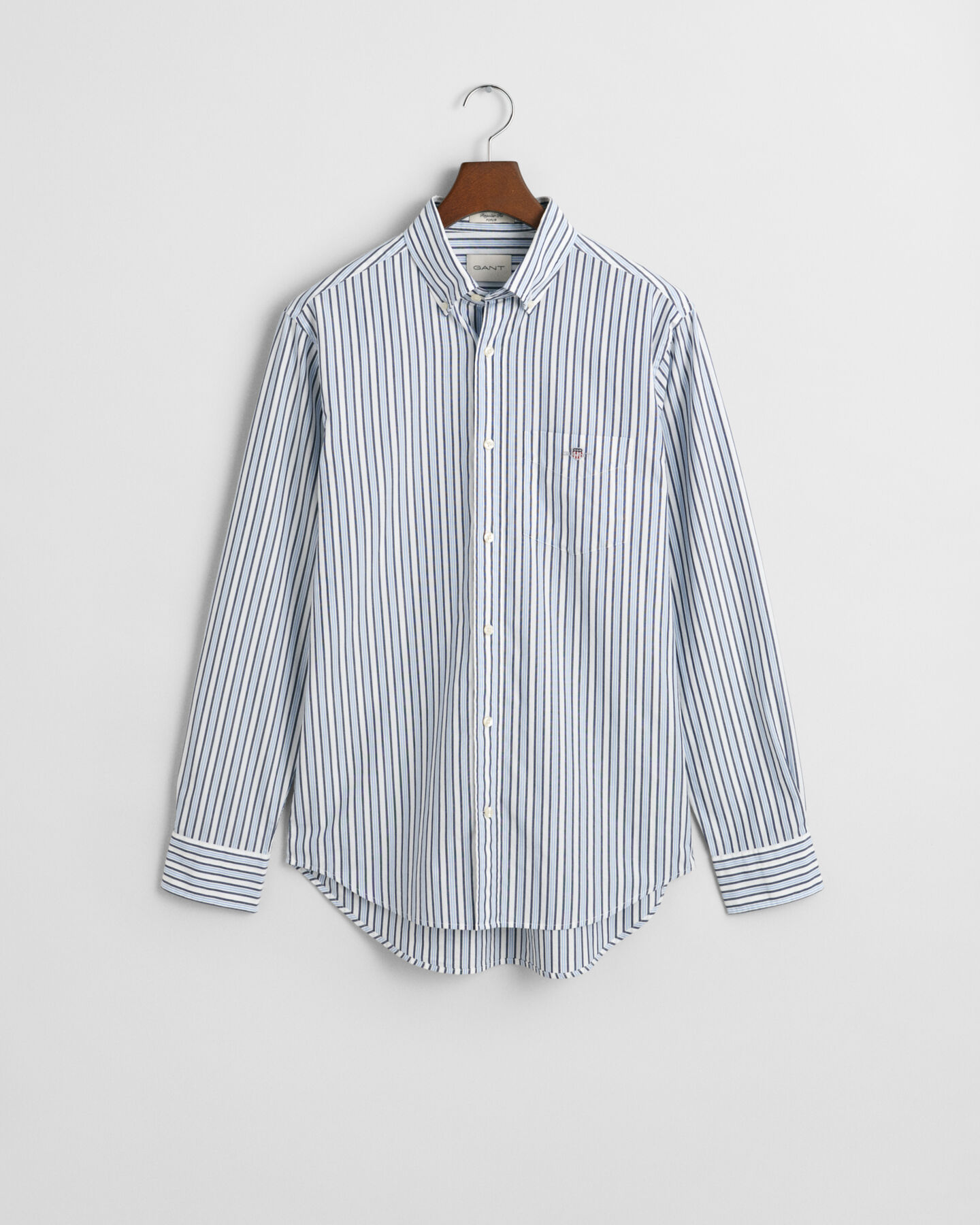 Regular Fit Striped Poplin Shirt