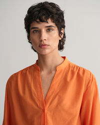 Relaxed Fit Cotton Silk Blouse