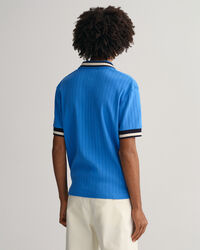 Drop-Needle Piqué Polo Shirt