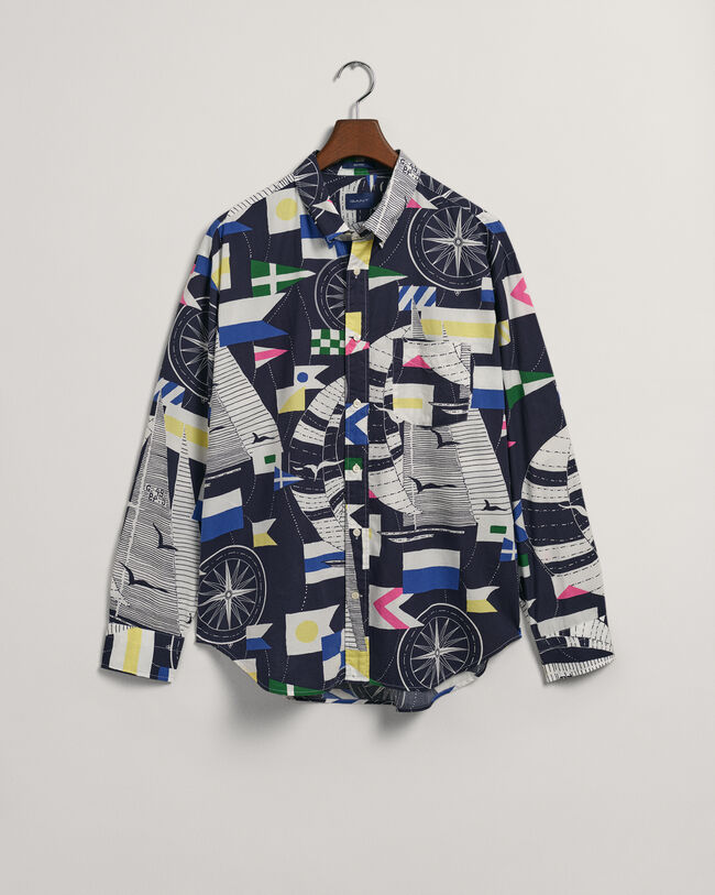 Relaxed Fit Sailing Print Shirt