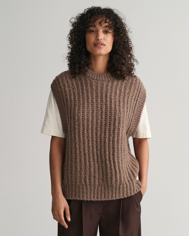 Ribbed Wool Vest