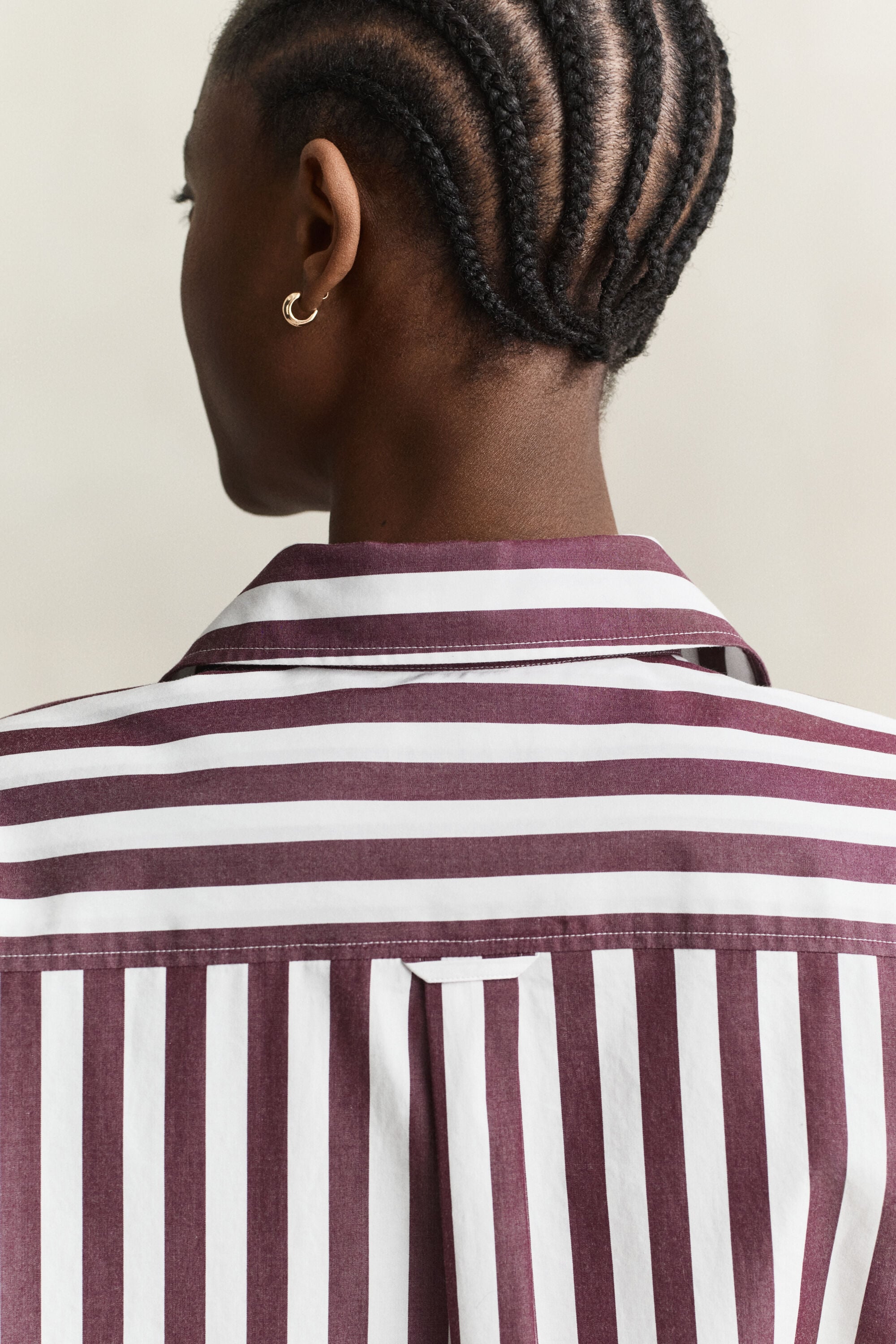 Relaxed Striped Poplin Shirt