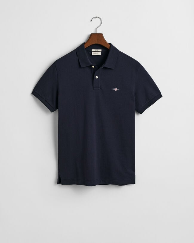 Slim Fit Shield Piqué Polo Shirt