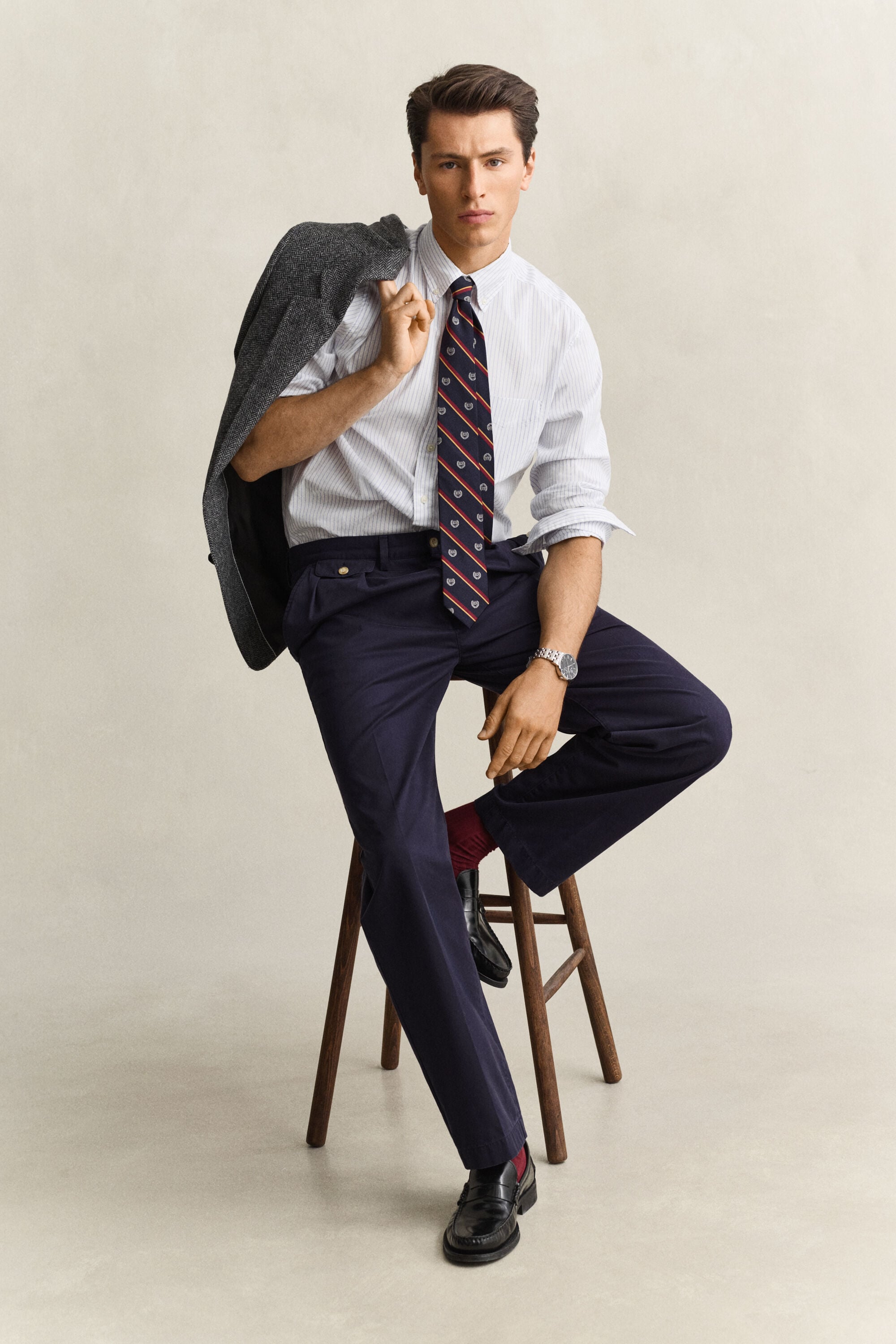 Gant x Yale Striped Oxford Shirt