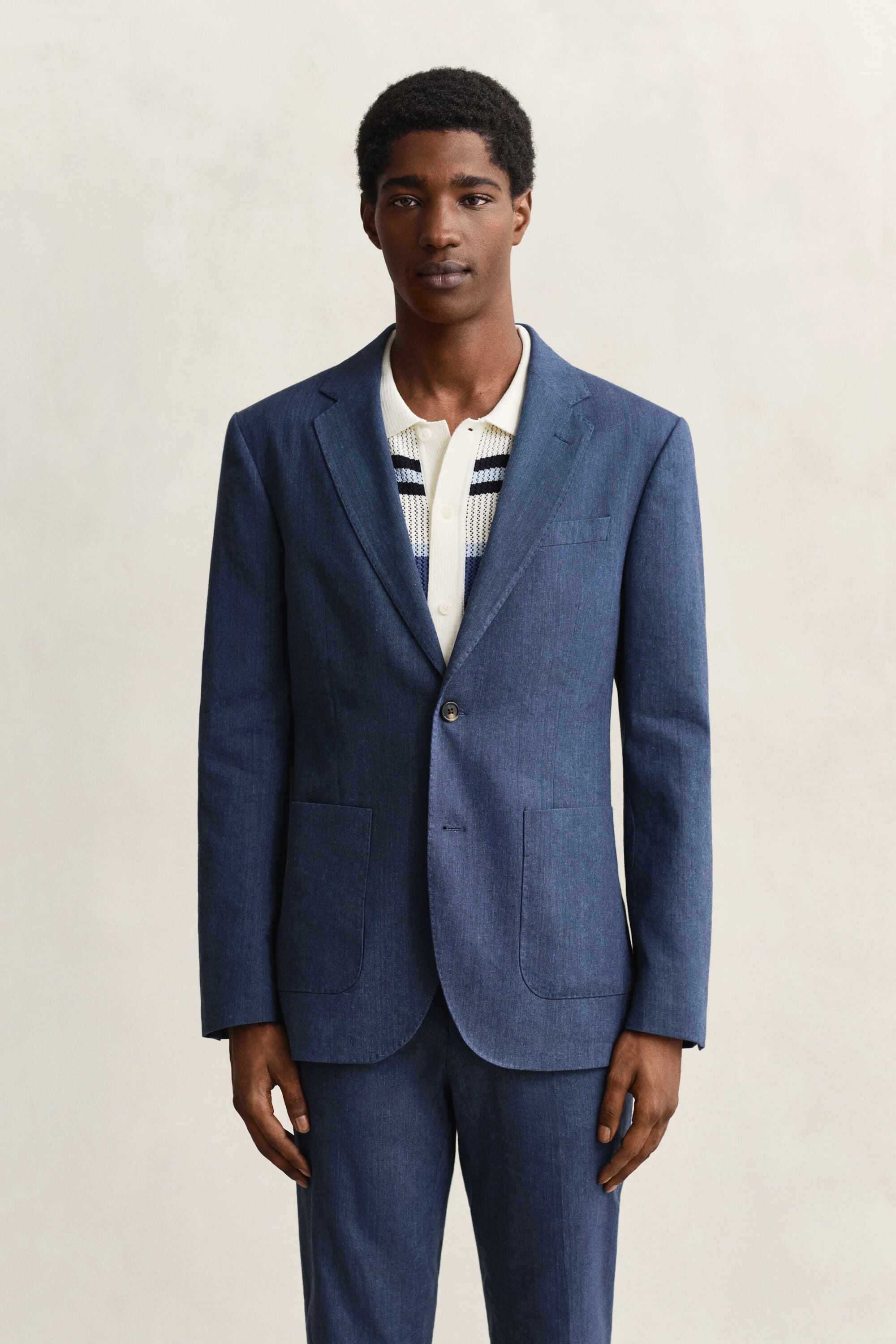 Linen Blend Suit Jacket