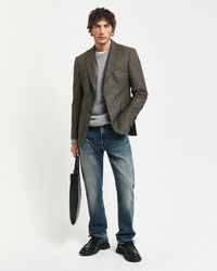 Wool Nepps Crew Neck Sweater