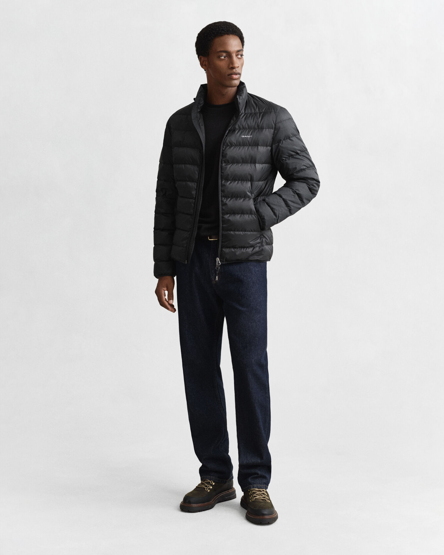 Light Down Jacket — BLACK