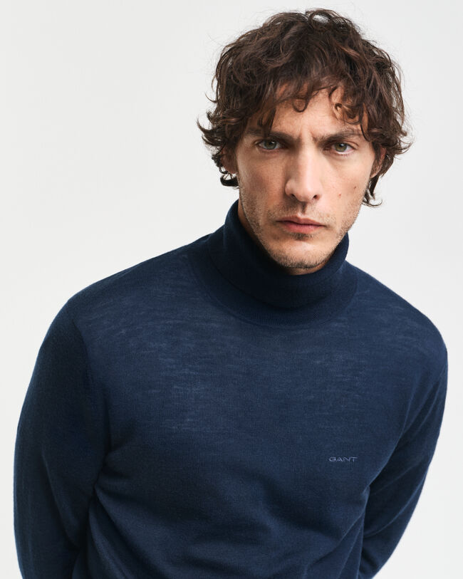 Extra Fine Merino Wool Turtleneck Sweater