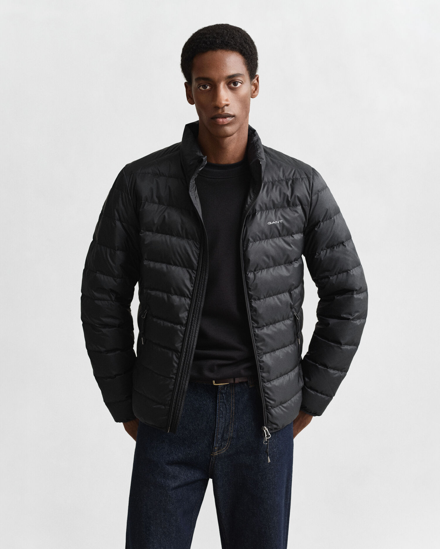 Light Down Jacket — BLACK
