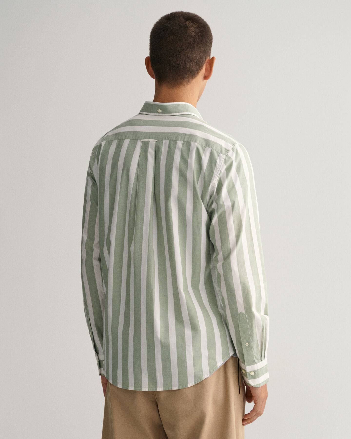 Regular Fit Wide Striped Broadcloth Shirt