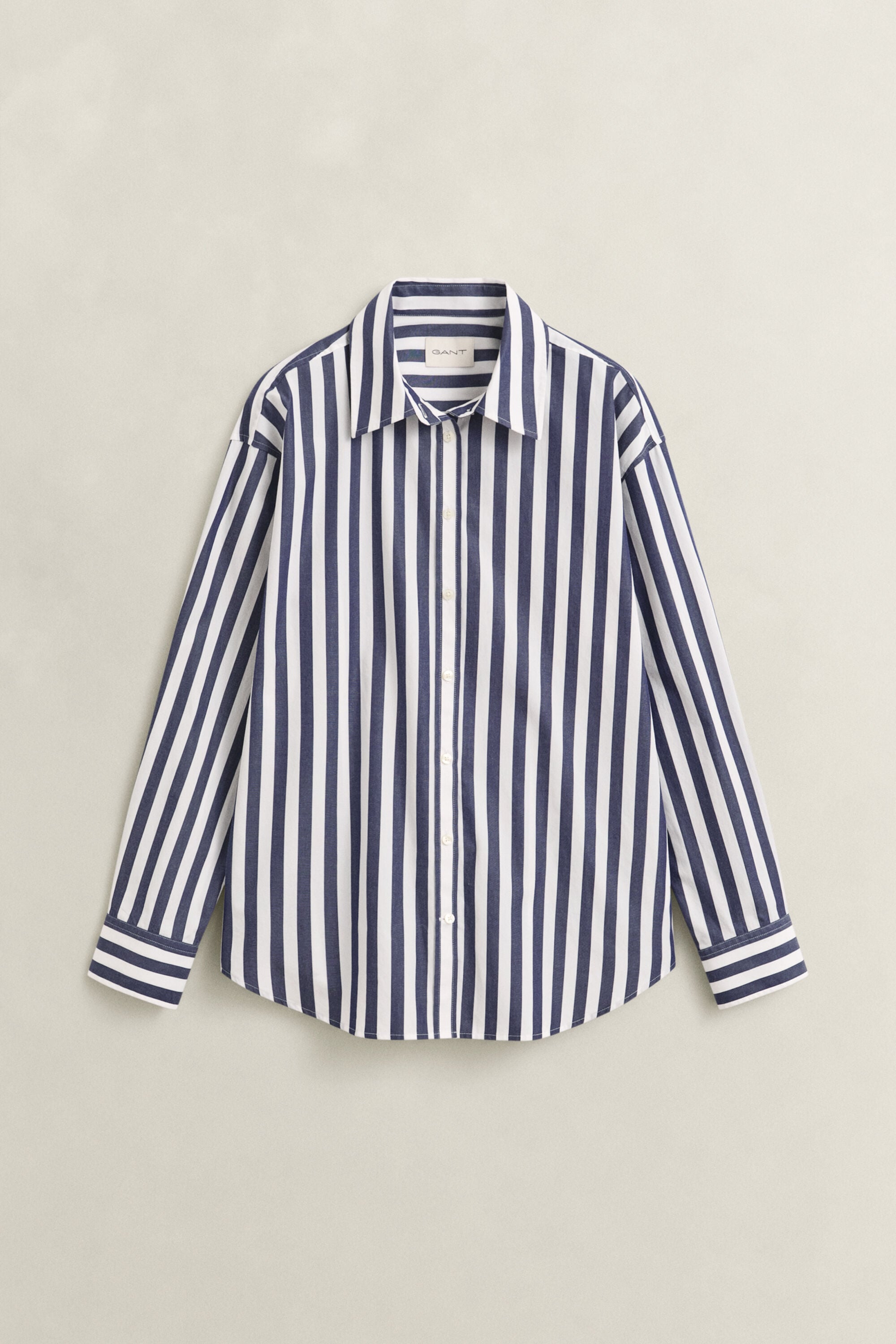 Relaxed Striped Poplin Shirt