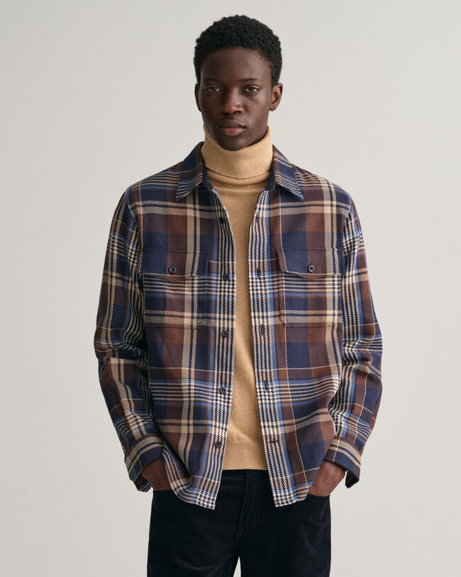 Checked Heavy Twill Overshirt