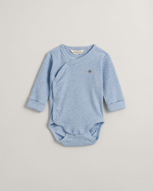 Baby Shield Ribbed Wrap Bodysuit