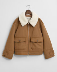 Wool Blend Flight Jacket