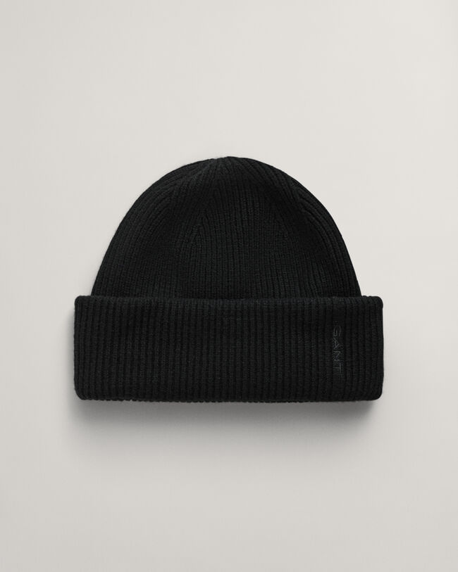 Ribbed Wool Beanie