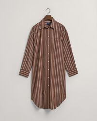 Oversized Striped Shirt Dress