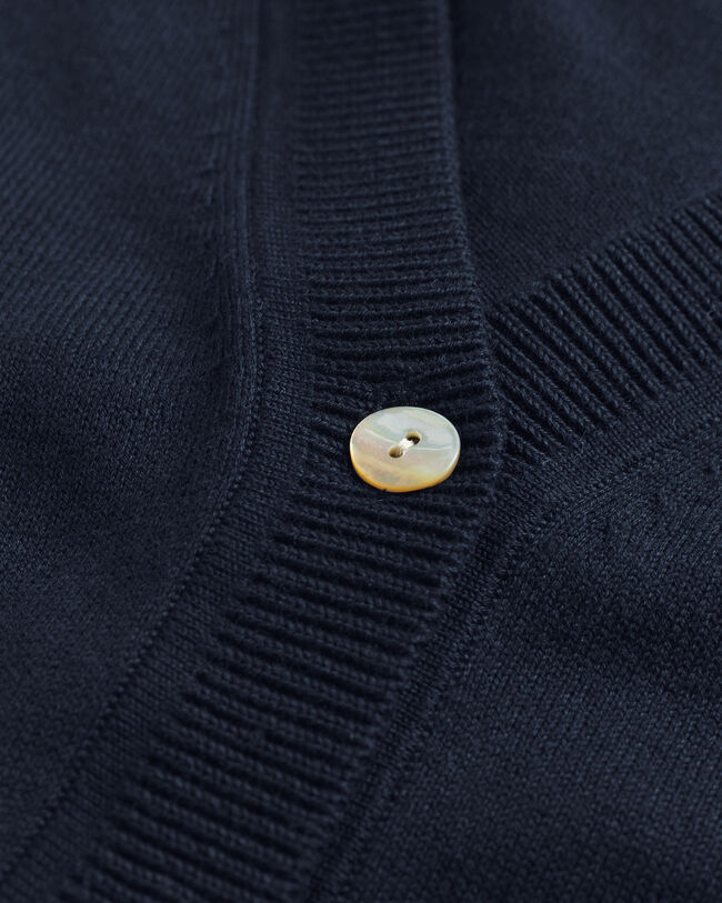 Light Cotton V-Neck Cardigan