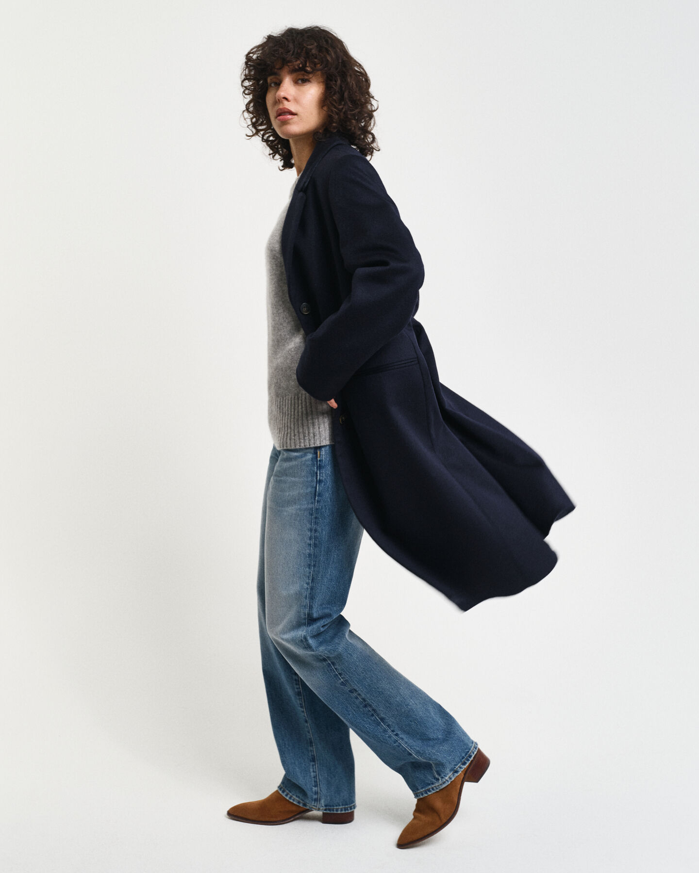 Classic Tailored Fit Wool Coat