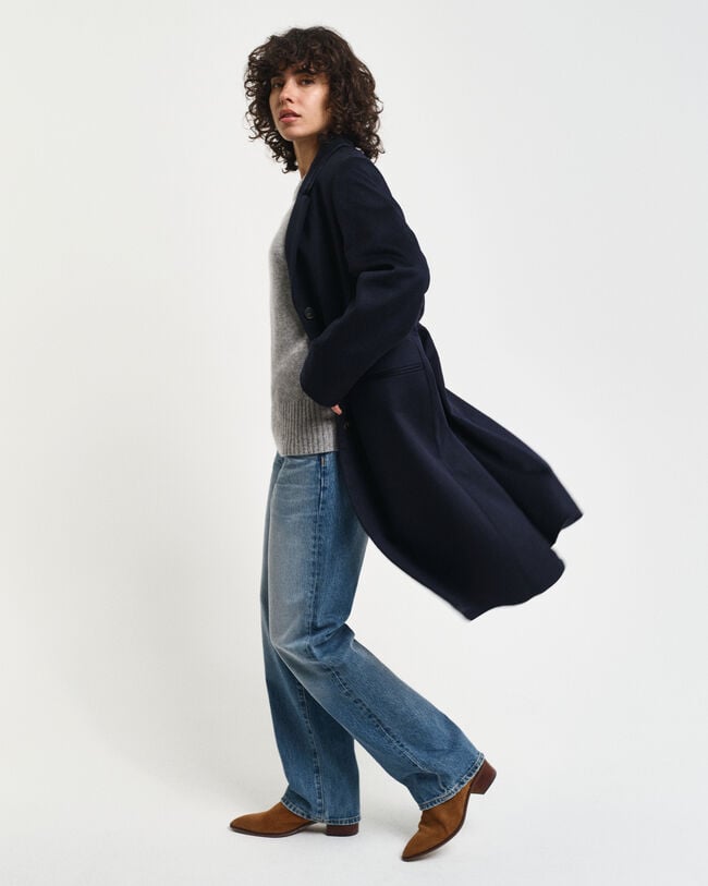 Classic Tailored Fit Wool Coat