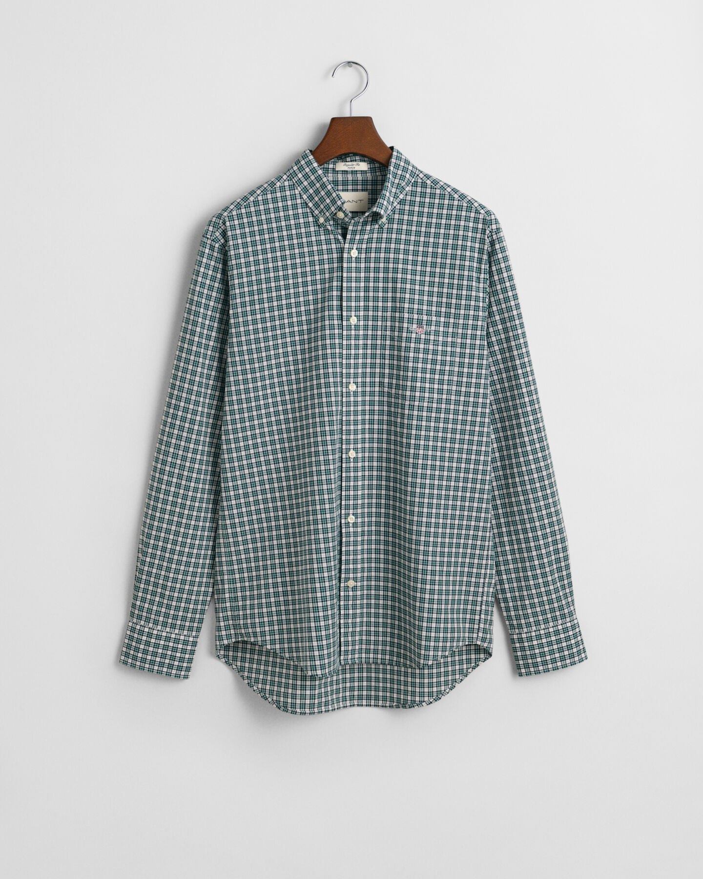 Regular Fit Small Checked Poplin Shirt