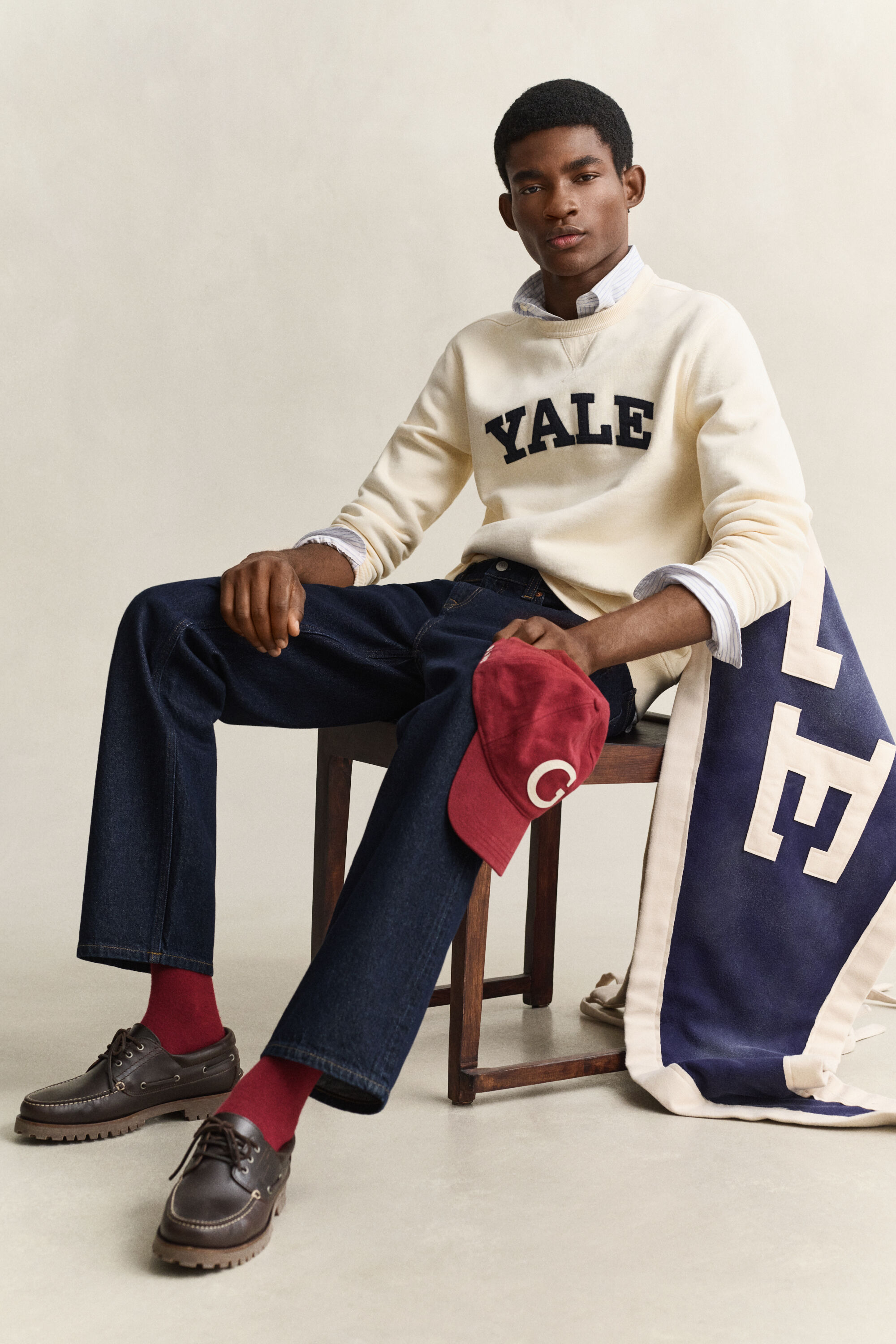 Gant x Yale Crew Neck Sweatshirt
