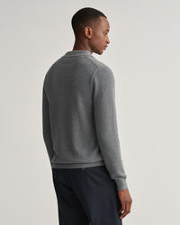 Cotton Piqu&eacute; Polo Sweater