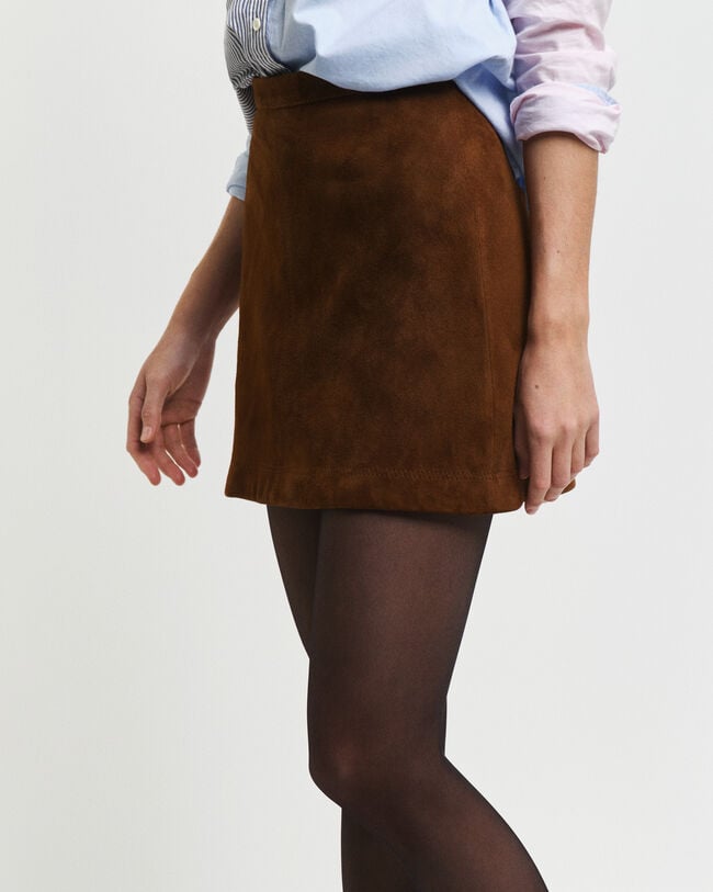 Suede Leather Skirt
